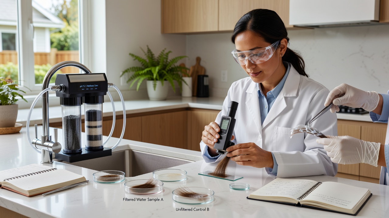 Investigating How Household Water Filtration Systems Alter the Bonding Process of Smoothing Agents on Hair Strands in Suburban Households