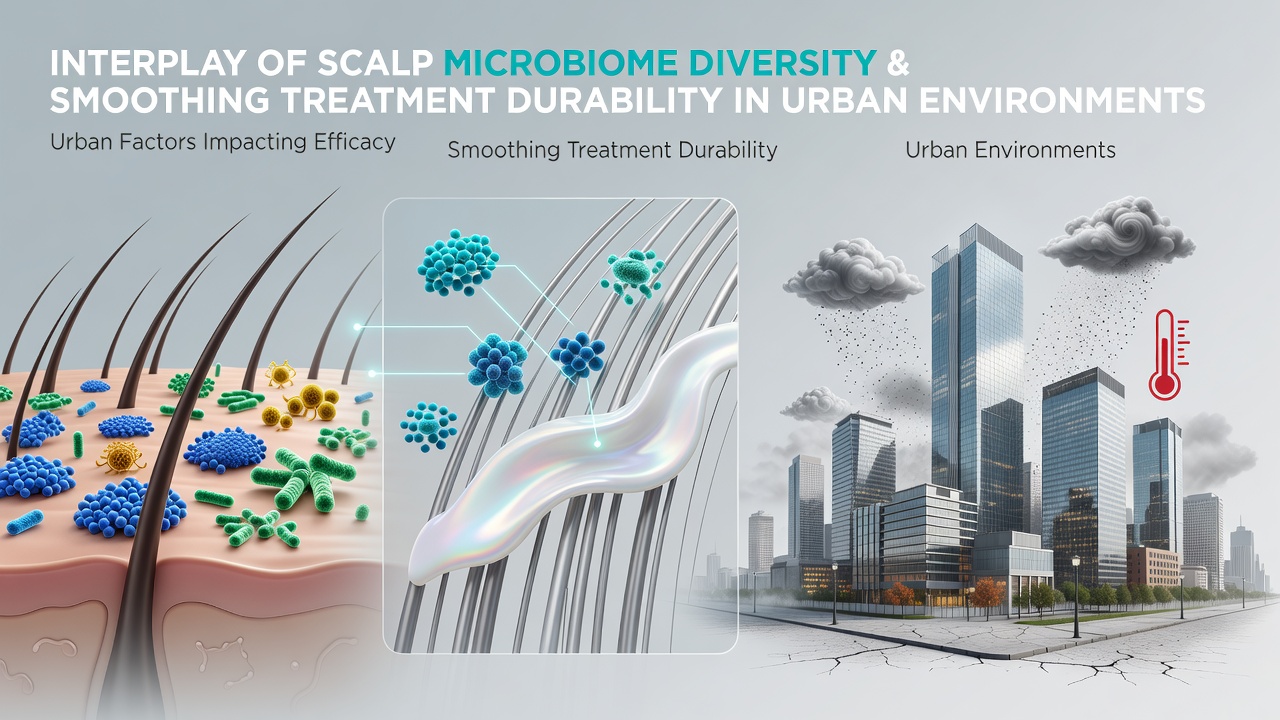 The Interplay of Scalp Microbiome Diversity and Smoothing Treatment Durability in Urban Environments